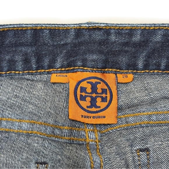 {Tory Burch} "Super Skinny Jean" Mid Rise Stretch Denim Jeans - Picture 5 of 7